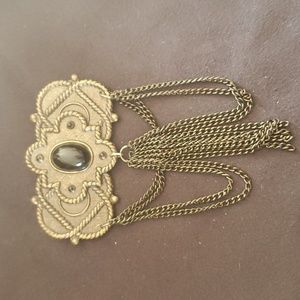 Vintage Antiqued Bronze Style Brooch